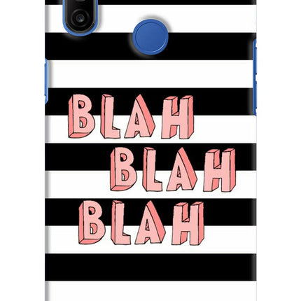 Blah Blah Blah Realme Narzo 10A/20A Hard Case Back Cover by Casekaro