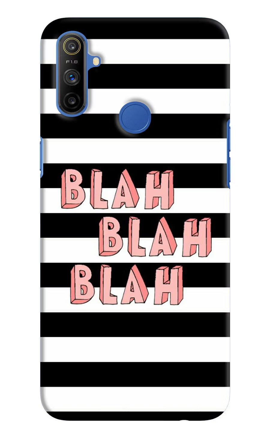 Blah Blah Blah Realme Narzo 10A/20A Back Cover, Hard case