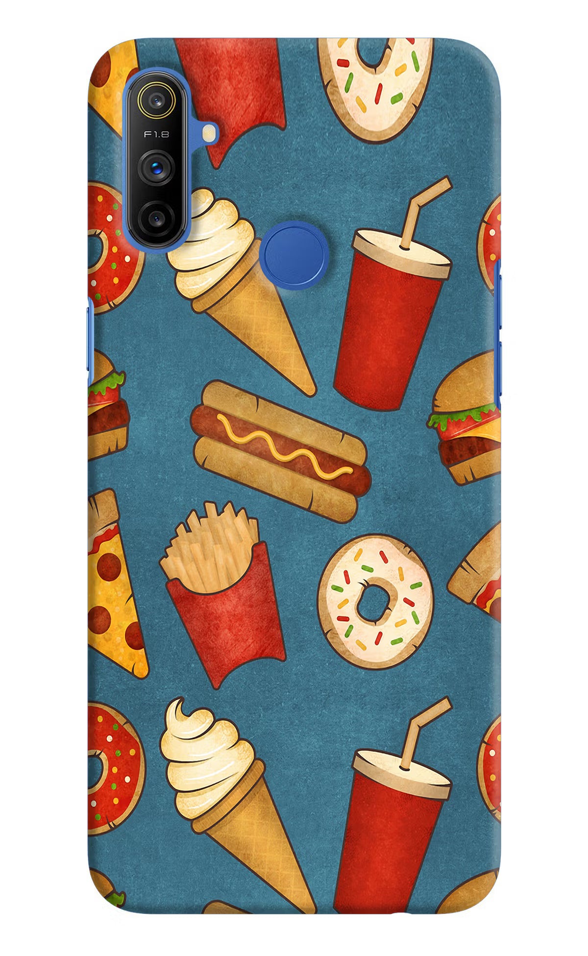 Foodie Realme Narzo 10A/20A Hard Case Back Cover by Casekaro