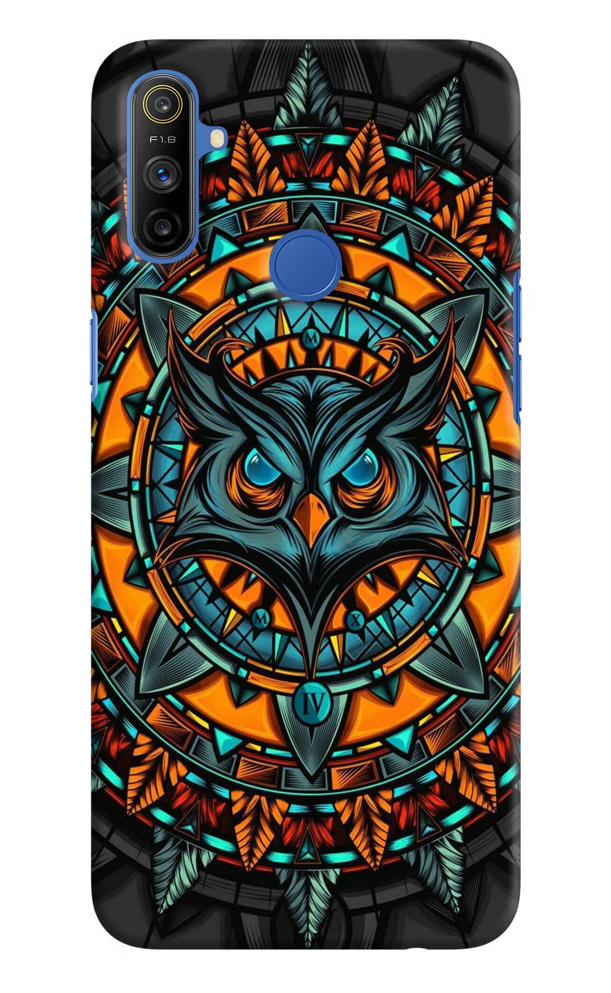 Angry Owl Art Realme Narzo 10A/20A Hard Case Back Cover by Casekaro
