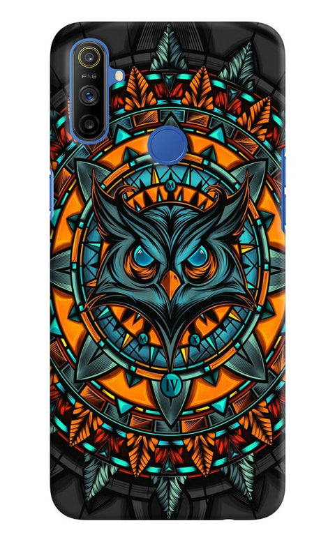 Angry Owl Art Realme Narzo 10A/20A Back Cover