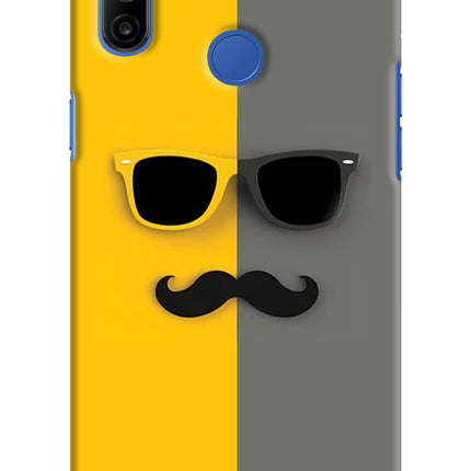 Sunglasses with Mustache Realme Narzo 10A/20A Hard Case Back Cover by Casekaro