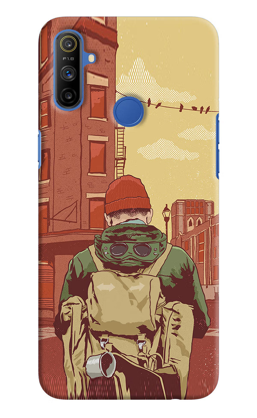 Adventurous Realme Narzo 10A/20A Back Cover, Hard case