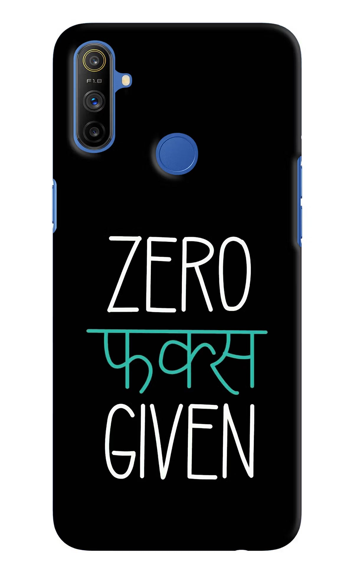 Zero Fucks Given Realme Narzo 10A/20A Hard Case Back Cover by Casekaro