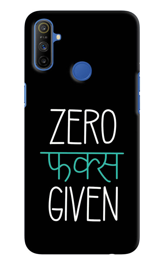 Zero Fucks Given Realme Narzo 10A/20A Hard Case Back Cover by Casekaro