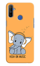 High On Music Realme Narzo 10A/20A Hard Case Back Cover by Casekaro
