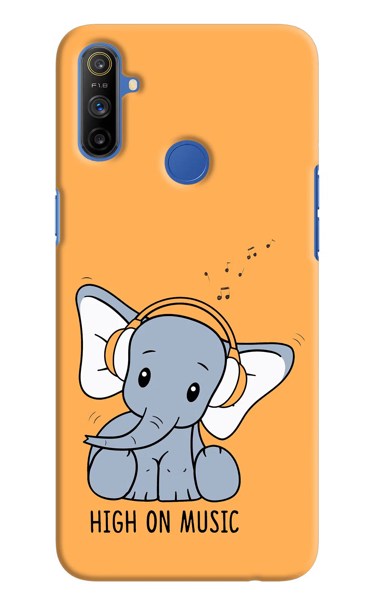 High On Music Realme Narzo 10A/20A Hard Case Back Cover by Casekaro