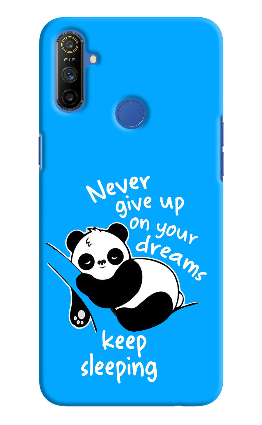 Keep Sleeping Realme Narzo 10A/20A Back Cover, Hard case