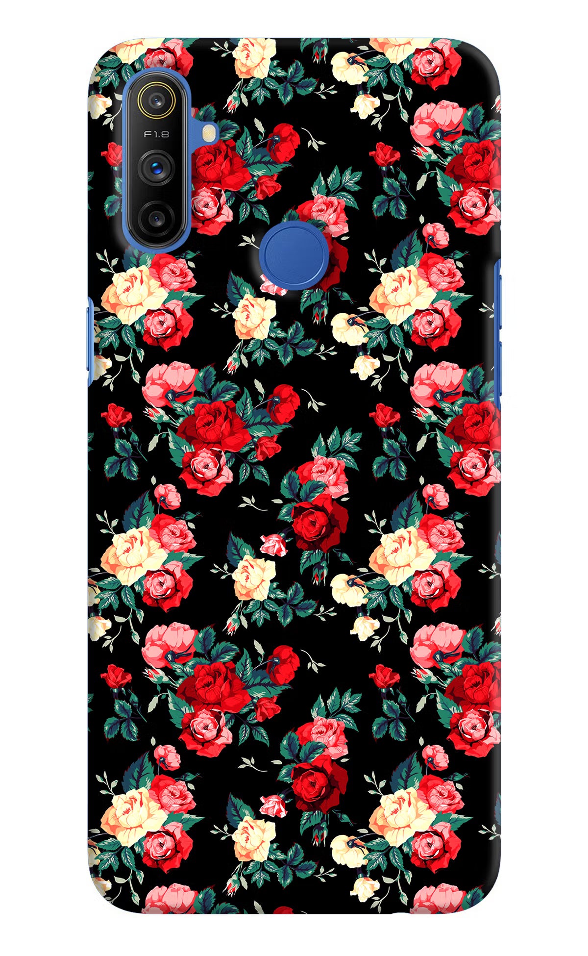 Rose Pattern Realme Narzo 10A/20A Hard Case Back Cover by Casekaro