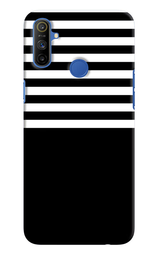 Black and White Print Realme Narzo 10A/20A Hard Case Back Cover by Casekaro