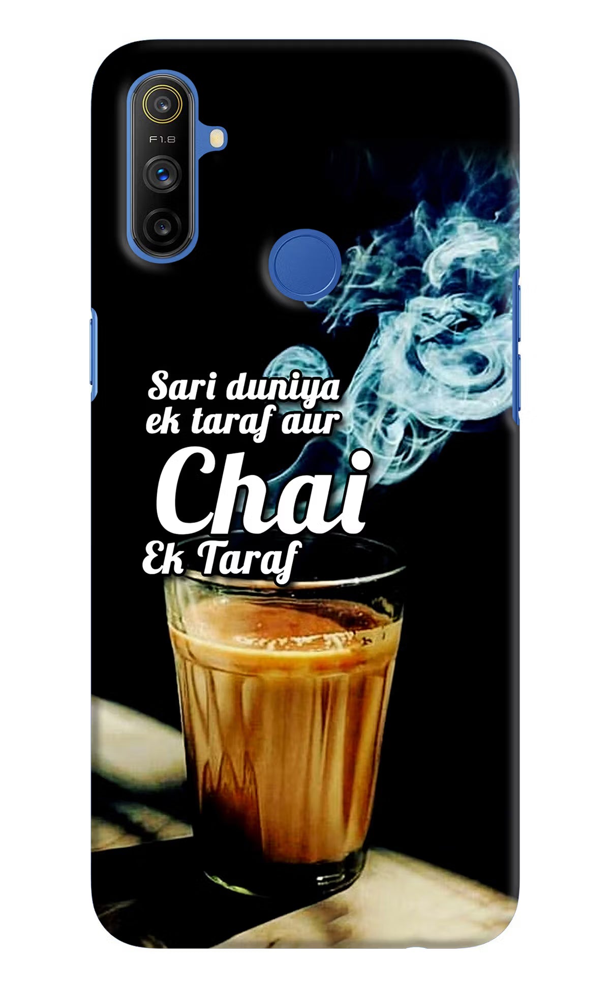 Chai Ek Taraf Quote Realme Narzo 10A/20A Hard Case Back Cover by Casekaro