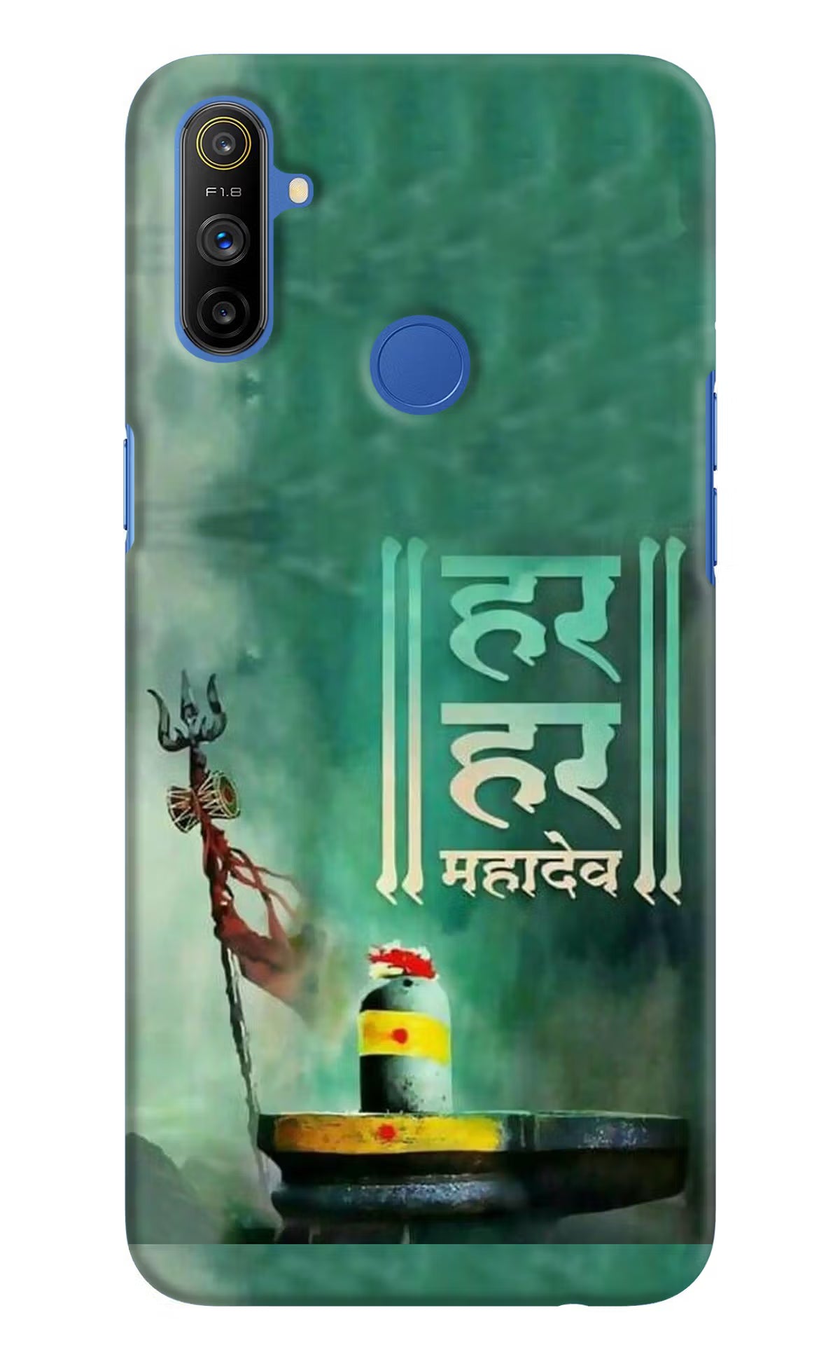 Har Har Mahadev Shivling Realme Narzo 10A/20A Hard Case Back Cover by Casekaro