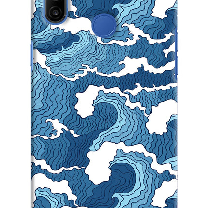 Blue Waves Realme Narzo 10A/20A Hard Case Back Cover by Casekaro