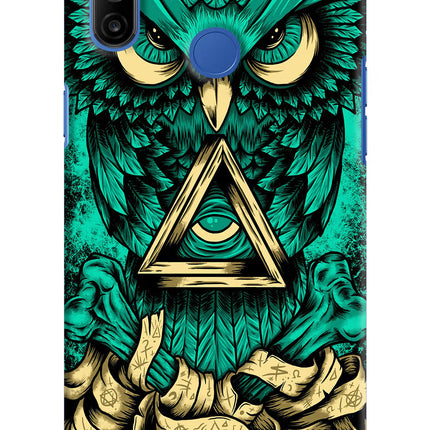 Green Owl Realme Narzo 10A/20A Hard Case Back Cover by Casekaro