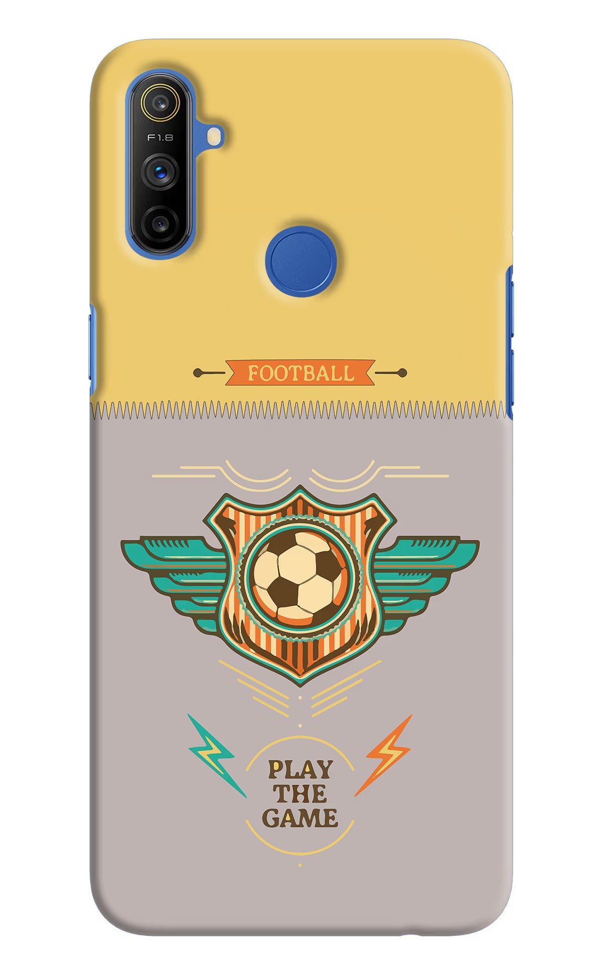 Football Realme Narzo 10A/20A Hard Case Back Cover by Casekaro