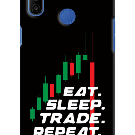 Eat Sleep Trade Repeat Realme Narzo 10A/20A Hard Case Back Cover by Casekaro