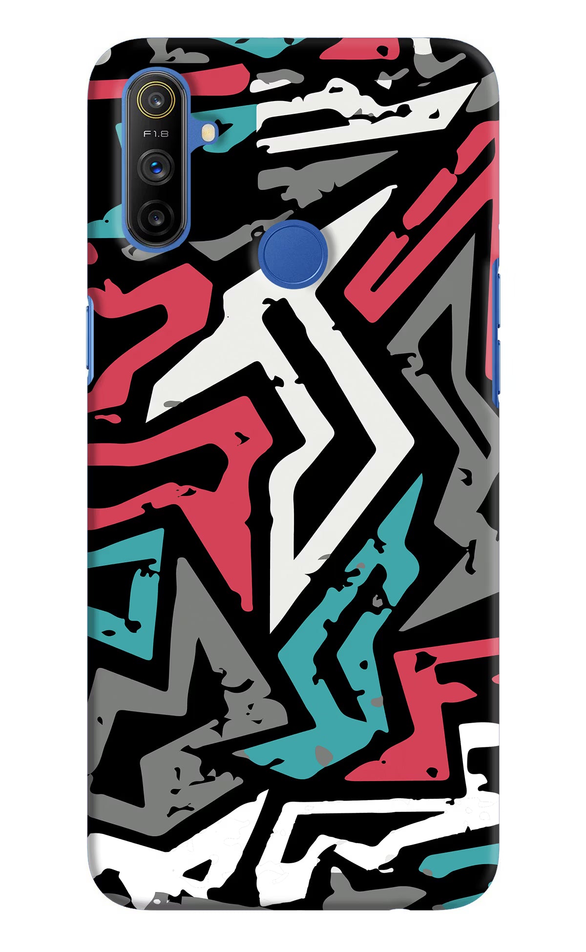 Geometric Graffiti Realme Narzo 10A/20A Hard Case Back Cover by Casekaro