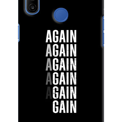 Again Again Gain Realme Narzo 10A/20A Hard Case Back Cover by Casekaro