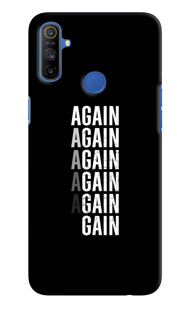 Again Again Gain Realme Narzo 10A/20A Hard Case Back Cover by Casekaro