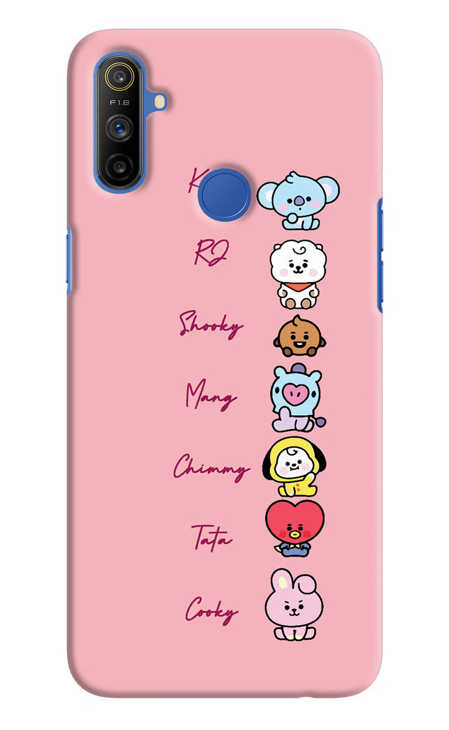 BTS names Realme Narzo 10A/20A Hard Case Back Cover by Casekaro