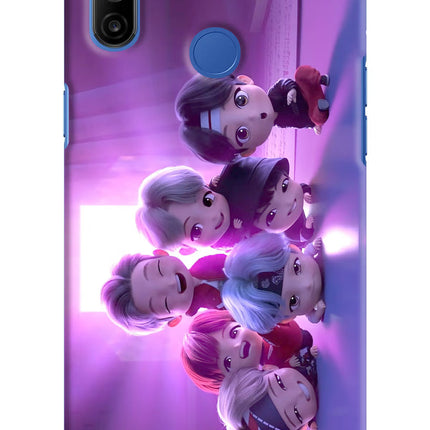 BTS Chibi Realme Narzo 10A/20A Hard Case Back Cover by Casekaro
