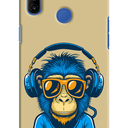 Monkey Headphone Realme Narzo 10A/20A Hard Case Back Cover by Casekaro