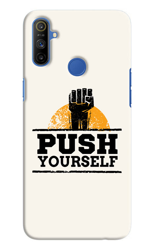 Push Yourself Realme Narzo 10A/20A Hard Case Back Cover by Casekaro