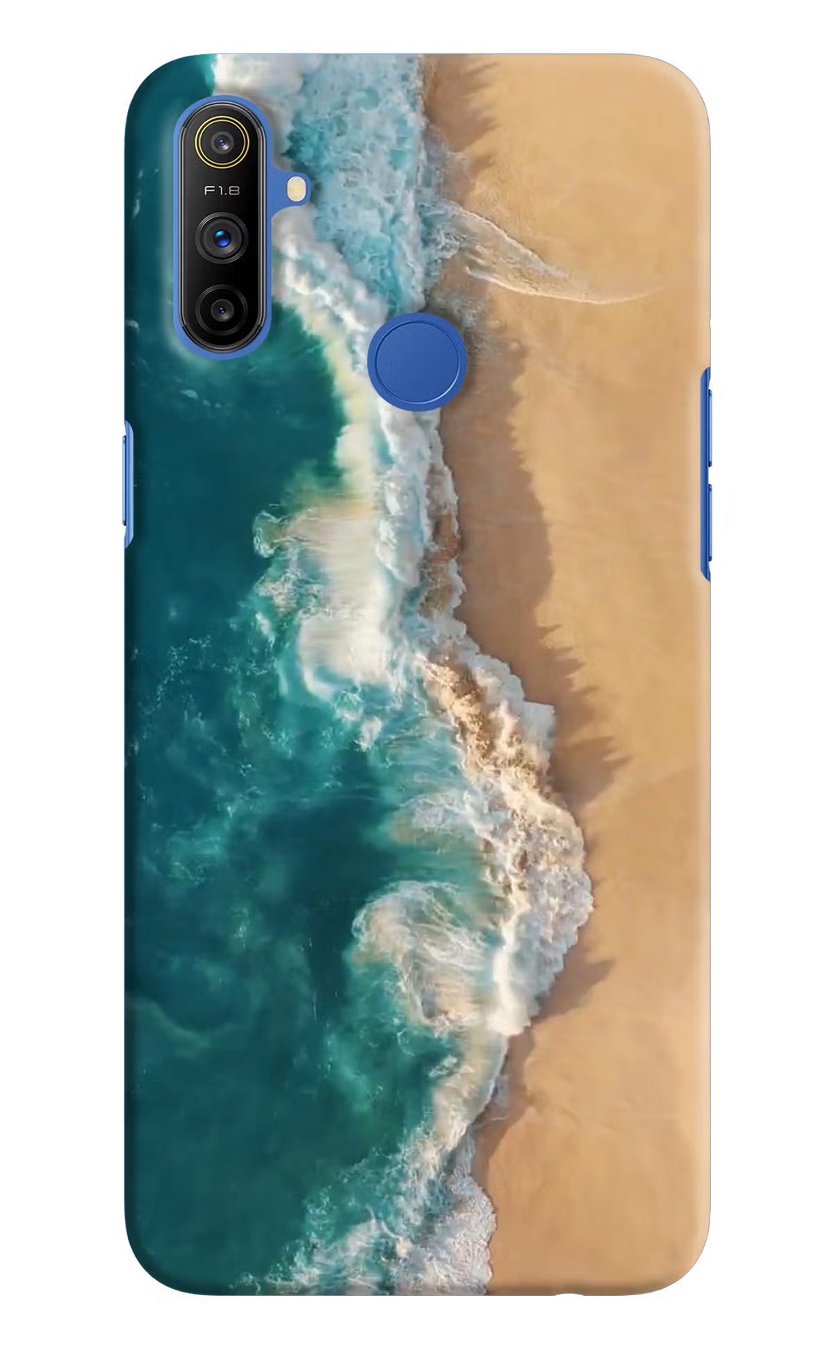 Ocean Beach Realme Narzo 10A/20A Hard Case Back Cover by Casekaro