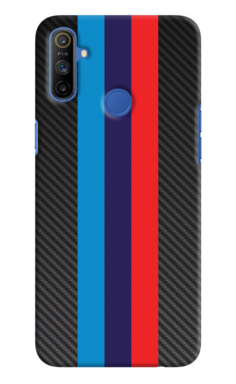 BMW Stripes Pattern Realme Narzo 10A/20A Back Cover, Hard case