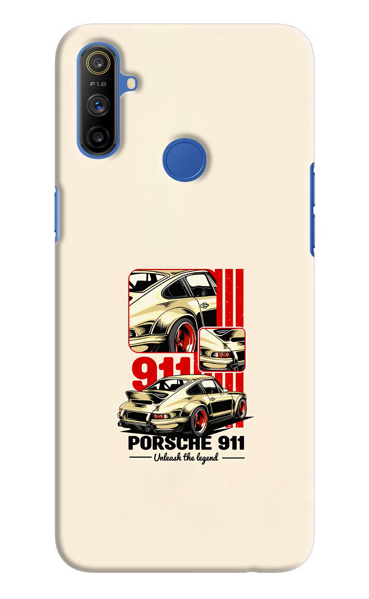 Classic Porsche 911 Realme Narzo 10A/20A Hard Case Back Cover by Casekaro