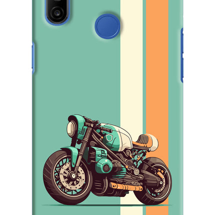 Striped Moto Drift Realme Narzo 10A/20A Hard Case Back Cover by Casekaro