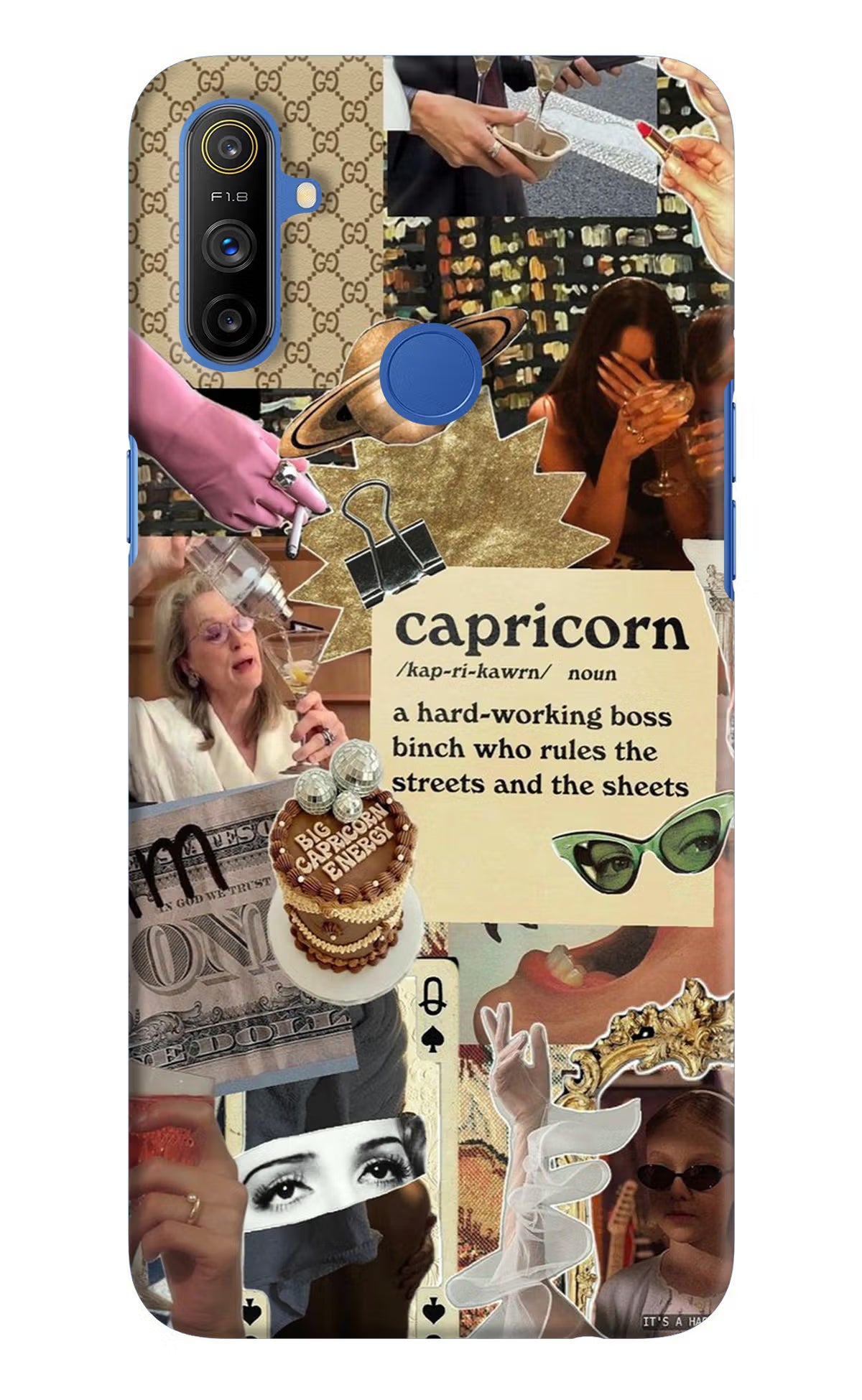 Capricorn Zodiac Realme Narzo 10A/20A Hard Case Back Cover by Casekaro