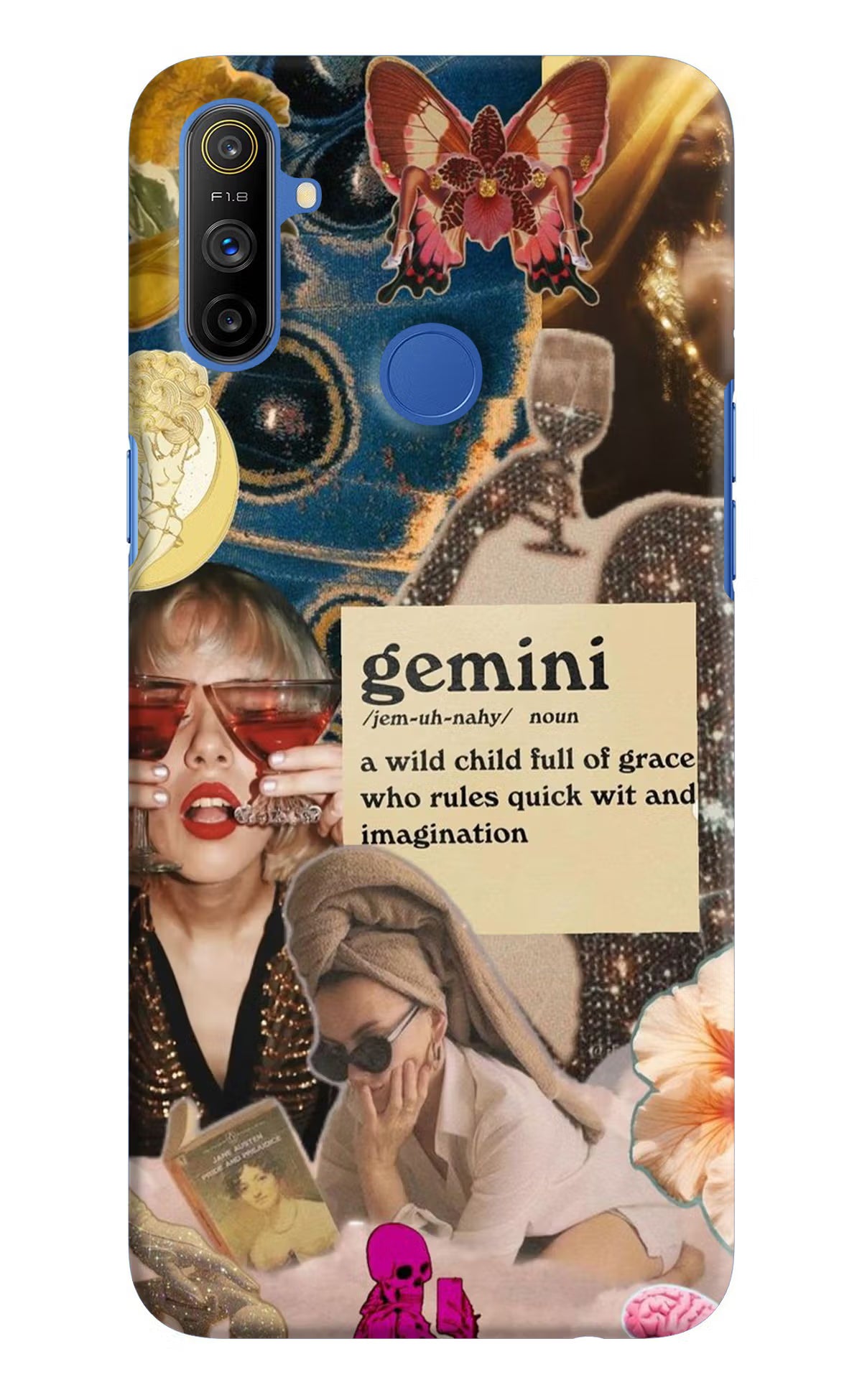 Gemini Zodiac Realme Narzo 10A/20A Hard Case Back Cover by Casekaro