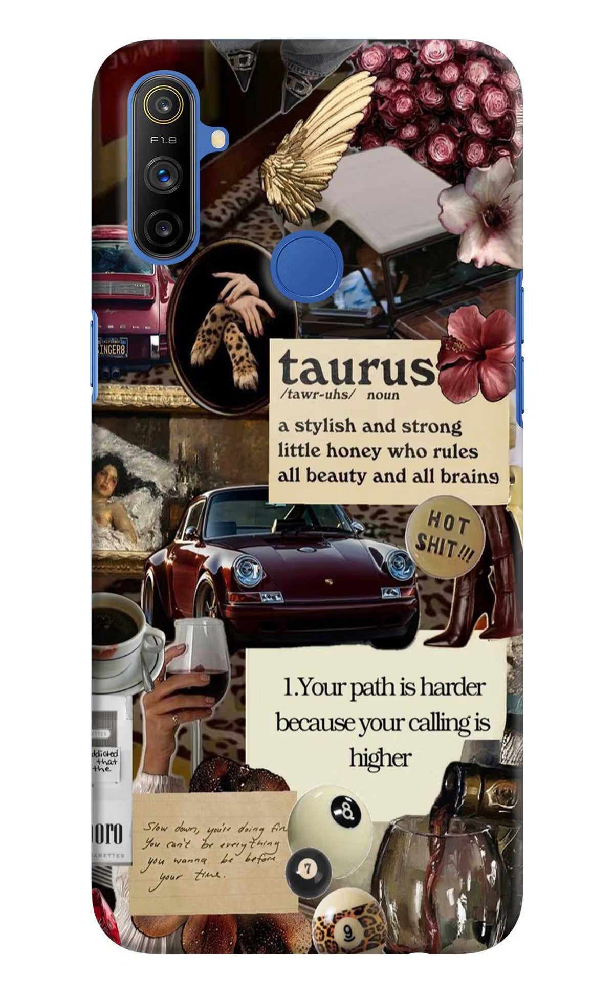 Taurus Zodiac Realme Narzo 10A/20A Hard Case Back Cover by Casekaro