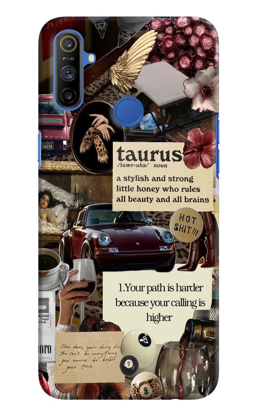 Taurus Zodiac Realme Narzo 10A/20A Back Cover, Hard case