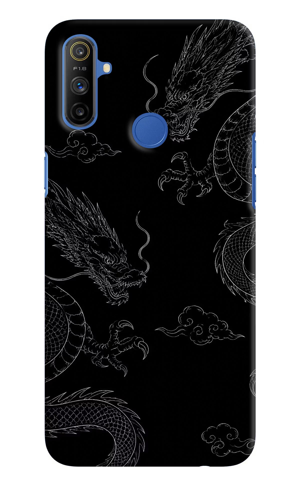 Twin Dragons Realme Narzo 10A/20A Hard Case Back Cover by Casekaro