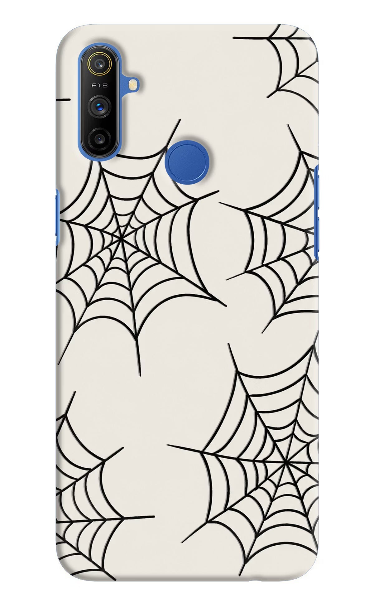 Spider Web Realme Narzo 10A/20A Hard Case Back Cover by Casekaro
