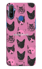 Pink Cats Realme Narzo 10A/20A Hard Case Back Cover by Casekaro