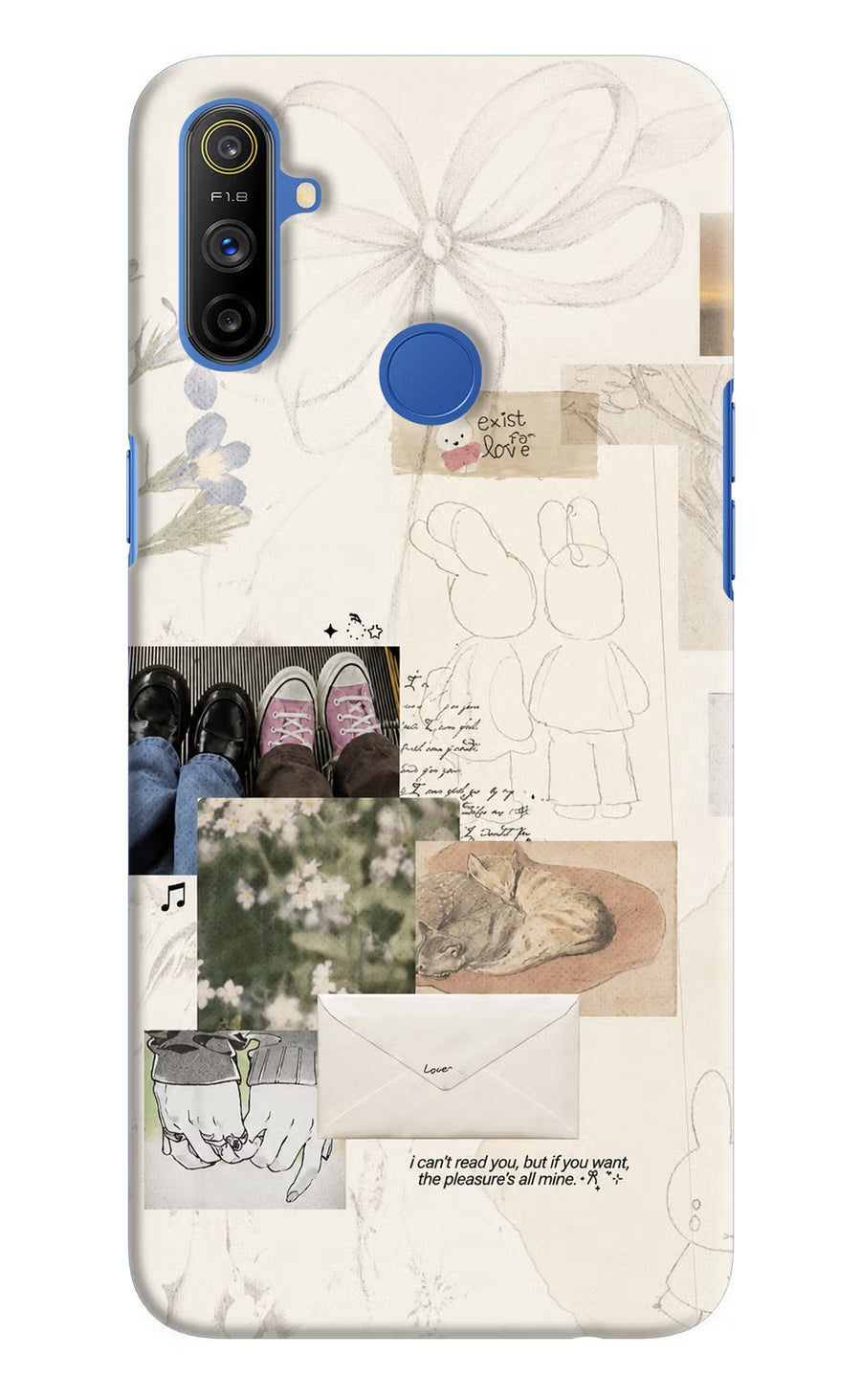 Soft Aesthetic Realme Narzo 10A/20A Back Cover, Hard case