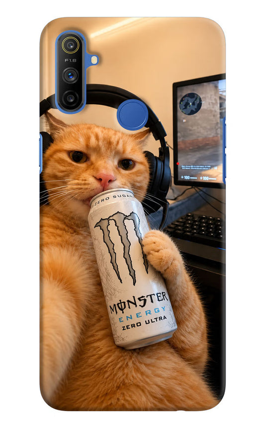 Gamer Cat Energy Realme Narzo 10A/20A Hard Case Back Cover by Casekaro