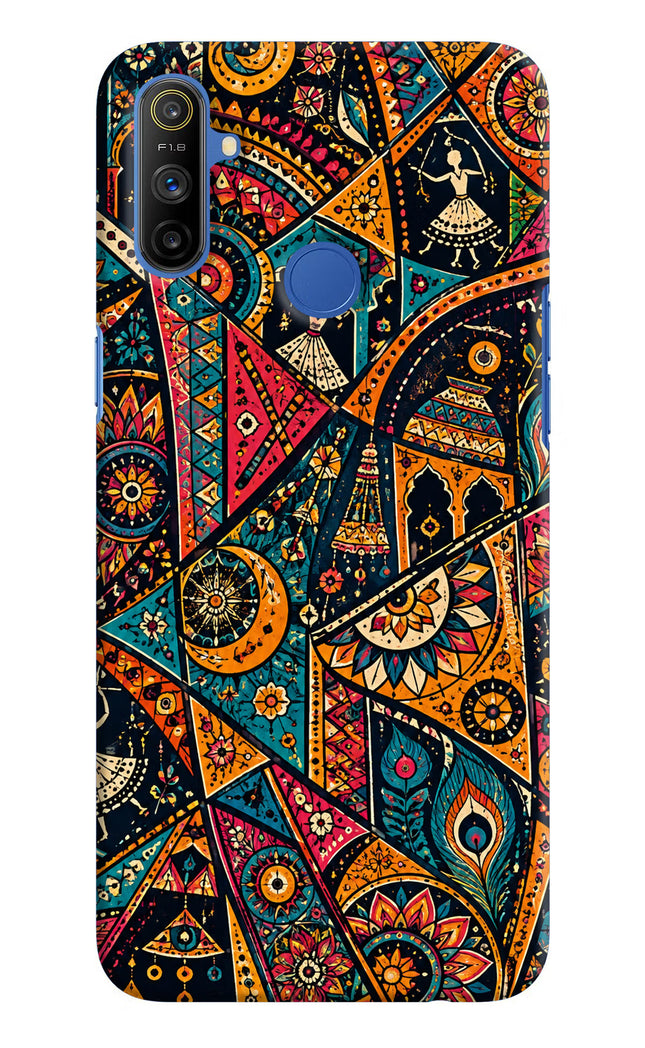 Folk Print Realme Narzo 10A/20A Hard Case Back Cover by Casekaro