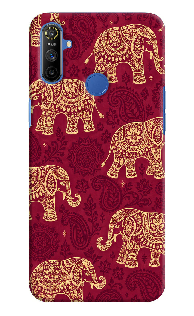 Maroon Elephant Realme Narzo 10A/20A Hard Case Back Cover by Casekaro