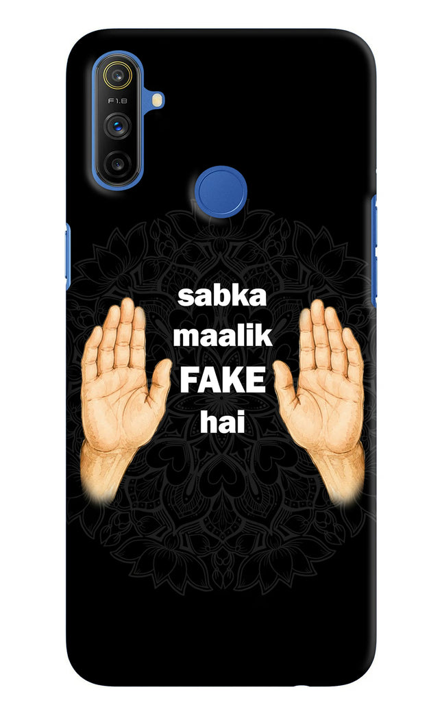 Sabka Malik Fake Realme Narzo 10A/20A Hard Case Back Cover by Casekaro