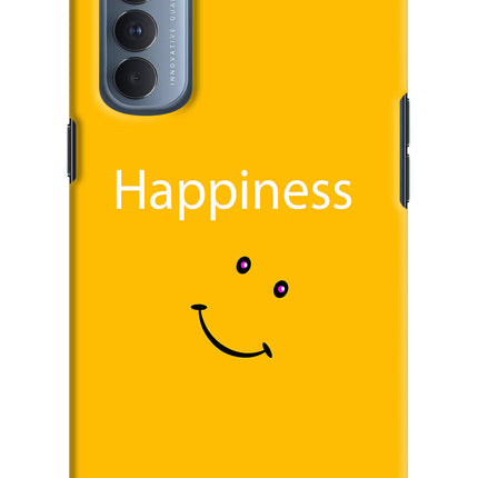 Happiness With Smiley Oppo Reno4 Pro Hard Case Back Cover by Casekaro