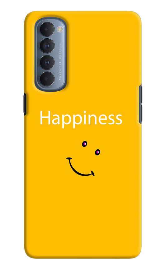 Happiness With Smiley Oppo Reno4 Pro Hard Case Back Cover by Casekaro