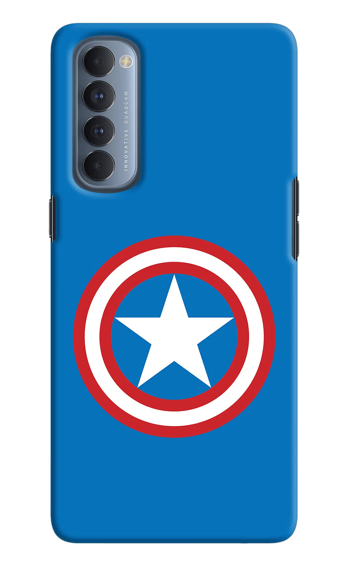 Captain America Logo Oppo Reno4 Pro Hard Case Back Cover by Casekaro
