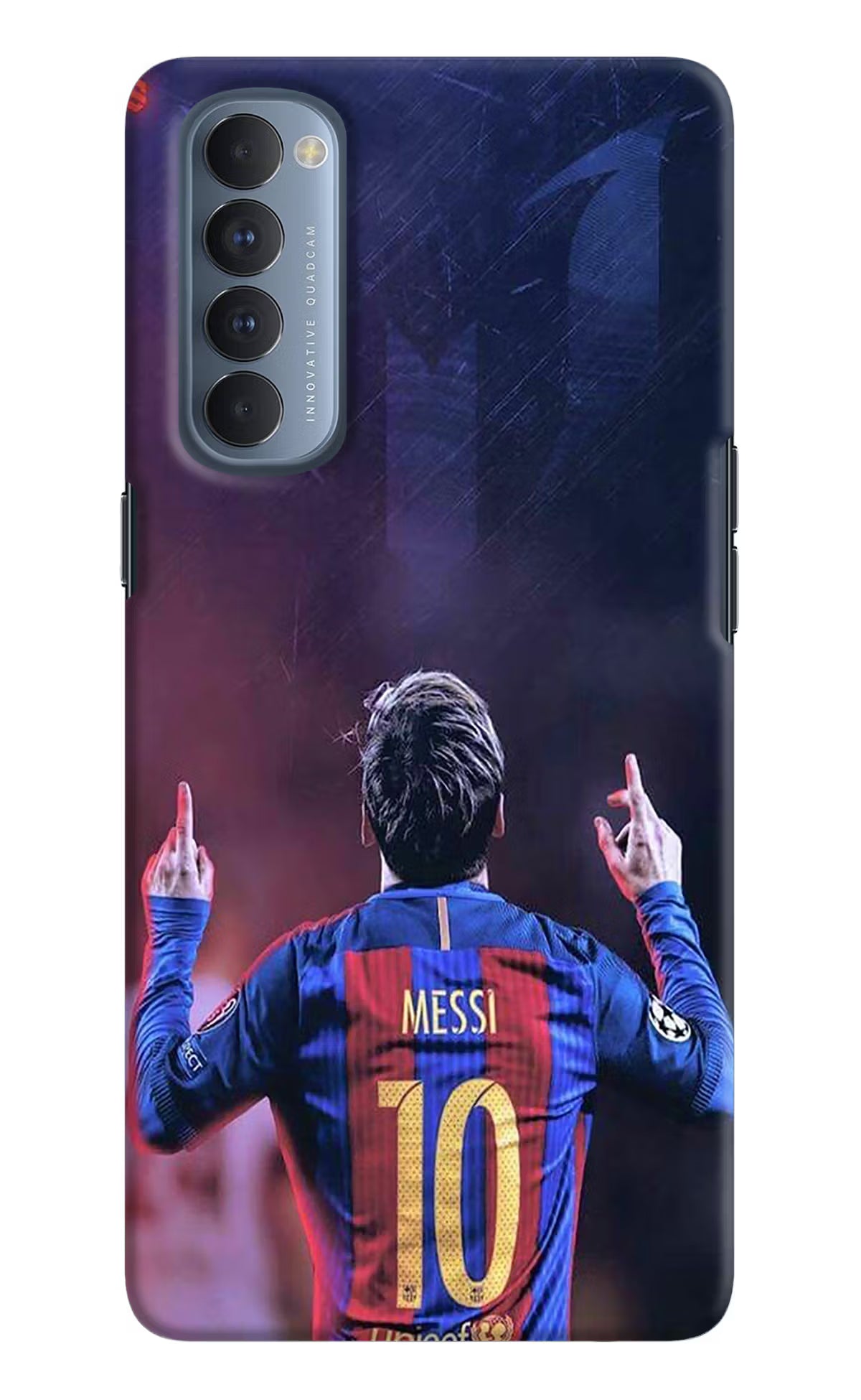 Messi Oppo Reno4 Pro Hard Case Back Cover by Casekaro