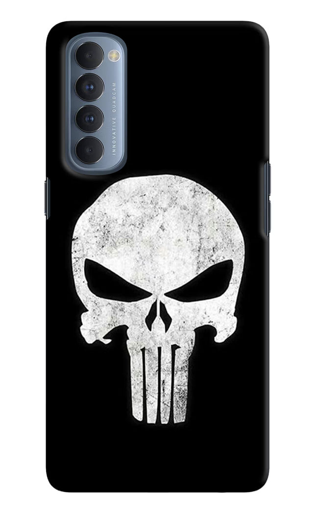 Punisher Skull Oppo Reno4 Pro Hard Case Back Cover by Casekaro