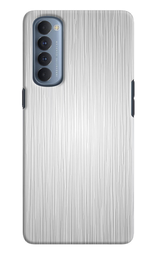 Wooden Grey Texture Oppo Reno4 Pro Hard Case Back Cover by Casekaro