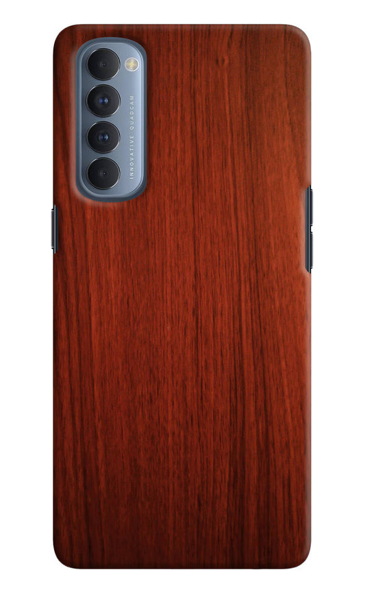 Wooden Plain Pattern Oppo Reno4 Pro Hard Case Back Cover by Casekaro